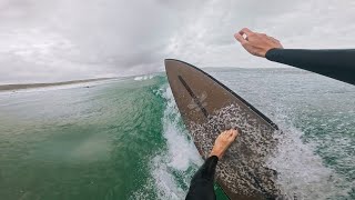 RAINY NORTH COAST MISSON RAW POV SURF [upl. by Holden]