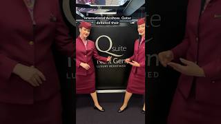 First look at Qatar Airways first class suites for 2025 airshow2024 shorts aviation avgeek [upl. by Adnamaa502]