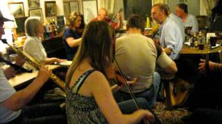 Traditional English rural pub folk music session at The Bell Chittlehampton Umberleigh Devon UK [upl. by Naut]