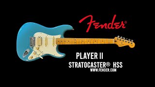 FENDER Player II Stratocaster® HSS  Aquatone Blue  Tone Master Pro [upl. by Stenger865]