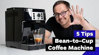 5 Tips For Better Coffee With Automatic Espresso Machine feat DeLonghi Magnifica S [upl. by Amilas]