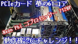 Xeon Phi コプロセッサー 7120Pコア数：61スレッド数：244の動作確認にチャレンジする！！ [upl. by Annahsar]