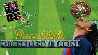 Ronaldinho All Skills Tutorial  efootball 2023 mobile  pes mobileefootball pesmobileronaldinho [upl. by Neufer]