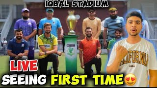 First Time Live match dakha 😍😍Fsd Iqbal Stadium 🤩Rizwan shadab🤩 [upl. by Lanod]