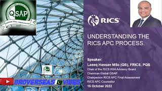 Understanding The RICS APC amp Enrolment in Urdu Process by Laeeq Hassan FRICS PQS [upl. by Assenaj]