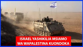 VITA YA ISRAEL NA PALESTINA TAARIFA ZILIZOTUFIKIA MUDA HUU ISRAEL IMESHIKILIA MSIAMO WAKE [upl. by Autrey]