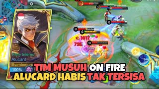 MUSUH ON FIRE TIM ALUCARD HABIS TAK TERSISA  Mobile Legends [upl. by Yngad]