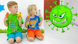 Vlad and Niki  Kids story about viruses  Stay healthy [upl. by Tannen]