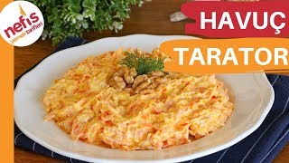 Havuç Tarator Tarifi 🥕 Yedikçe Yediriyor 😋 [upl. by Selrac]