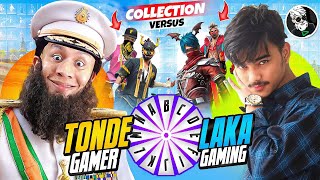 Laka Gamer Vs Tonde Gamer Best Collection Battle 😎 Free Fire Max [upl. by Adlemi]