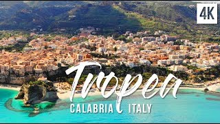 The Very Best of TROPEA Calabria Italy  Spiaggia della Rotonda Aerial 4k drone footage [upl. by Nanek]