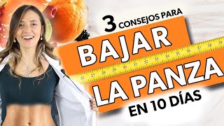 3 Consejos para PERDER BARRIGA en 10 días [upl. by Malinin]