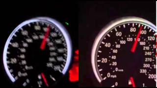 E92 M3 Supercharged Comparison Acceleration MPH [upl. by Ilysa]