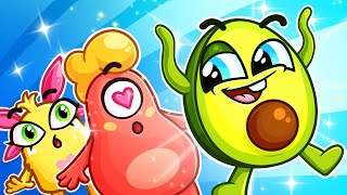 Avocado Song 🥑😍  More Best Simple Nursery Rhymes and Kids Songs by Fluffy Friends [upl. by An]