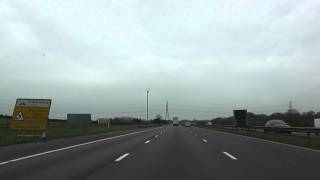 Driving On The M5 Motorway From J14 Thornbury To J17 Cribbs Causeway England 4th May 2012 [upl. by Spindell]