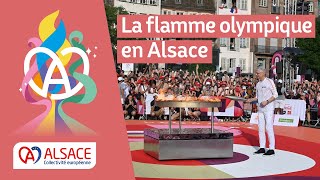 La flamme olympique en Alsace les meilleurs moments [upl. by Neb]