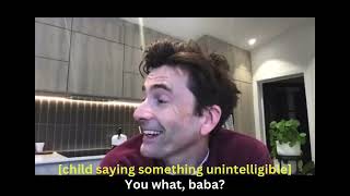 David Tennant and Michael Sheen saying baba cutely [upl. by Sanderson]