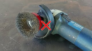 The secret of Steel Wire Brush Angle Grinder that welders rarely discuss  DIY welder tools [upl. by Hurlee]