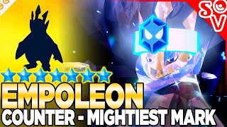 7Star Empoleon Raid Counter OVER Pokemon Scarlet and Violet [upl. by Trinl]