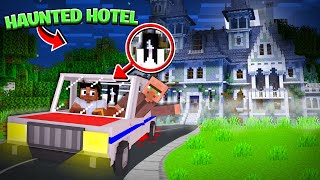 WE STAYED IN MOST HAUNTED HOTEL😱Minecraft Horror Story [upl. by Sutsugua]