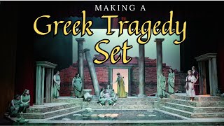 BUILDING A SET FOR A GREEK TRAGEDY Back Stage Tour of quotAntigonequot  BLC Theatre [upl. by Athalla58]