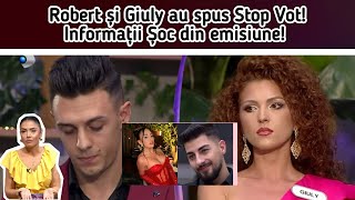 Robert și Giuly au spus Stop Vot😱🤯Informații Șoc din emisiune🙆‍♂️Un cuplu se împacă iar😆 [upl. by Droflim588]