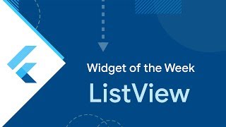 ListView Flutter Widget of the Week [upl. by Eppesuig]