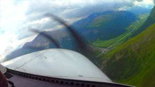 Landing in Samedan LSZS St Moritz [upl. by Starks]