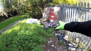 Communal dumping ground 🏀  Litter picking ep17 [upl. by Mitzi951]