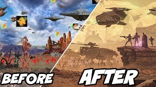 Recreating The Battle of Geonosis in Star Wars [upl. by Ellerrehc]