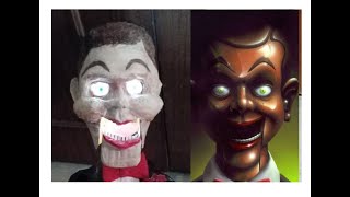 How to make a cardboard Slappy dummy original book cover version with lighting eyes [upl. by Alfons]