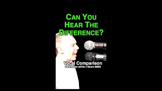 Can You Hear The Difference Vocal recording Sennheiser e815s v Shure SM58 shorts compare singer [upl. by Kiele]