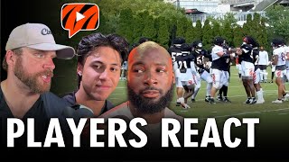 Players React to Fights at Bengals Training Camp [upl. by Suiradal447]