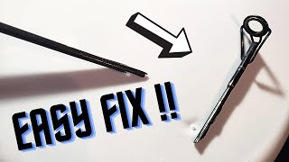 HOW TO FIX A SNAPPEDBROKEN FISHING ROD FOR ONLY 1 [upl. by Hammock243]