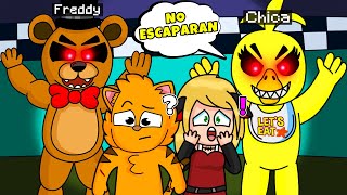 ¡ESTAMOS ATRAPADOS EN LA PIZZERÍA DE FNAF 😭😱  SRGATO Y FLORCITA10 ESCAPAN EN MINECRAFT [upl. by Kushner]