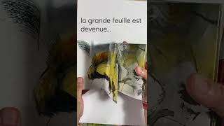 Grande feuille devient petit leporello… sketchbook peintureacrylique [upl. by Fay]