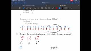 How To Convert Hexadecimal To Denary In 3 Minutes Advanced Higher Computing [upl. by Adeys]