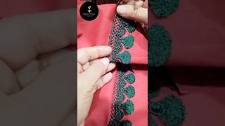 trouser designlacework designing stitching idea [upl. by Jabon]