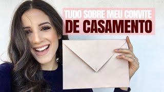 COMO FIZ MEU CONVITE DE CASAMENTO  DIY [upl. by Anima275]