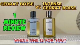 Mancera Cedrat Boise vs Mancera intense Cedrat Boise  New Mancera intense Cedrat Boise perfume [upl. by Aslehc]