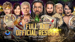 Full WWE Crown Jewel 2023 Results [upl. by Ruperto]