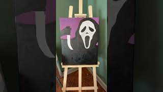 Scream Painting 😱 halloween screammovieseries scream ghostface [upl. by Thalassa218]