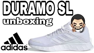 ADIDAS Duramo SL White UNBOXING [upl. by Ardel186]