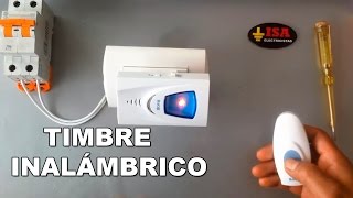 CÓMO INSTALAR UN TIMBRE INALÁMBRICO  SIN CABLES [upl. by Russo]