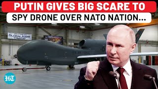 Putin’s ‘Electronic Warfare’ Targets US Spy Drone Over NATO Nation ‘Flew Erratically Before…’ [upl. by Aerdnna]