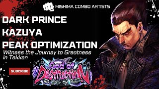 Tekken 8 v106  Dark Prince Kazuya peak optimization  God Of Destruction Long Play [upl. by Marylee]