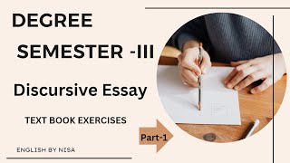 Degree 2nd year Discursive essay text book exercises [upl. by Nakasuji]