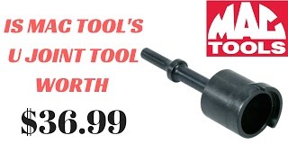 Is Mac Tools UT980 Worth 3699 Best Tool For U Joints [upl. by Jacintha]