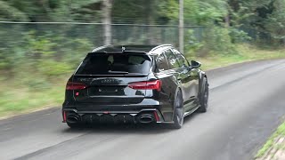 1052HP Widebody Audi RS6 C8 Stage X MMS Power Division  REVS and Crazy Accelerations [upl. by Araid]