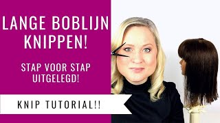 LANGE BOBLIJN KNIPPEN  BOB  LOB HAIRCUT TUTORIAL  Dazzling Beauty [upl. by Dranyl]